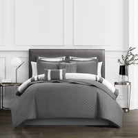 Chic Home Hortense 12 Piece Comforter and Quilt Set 