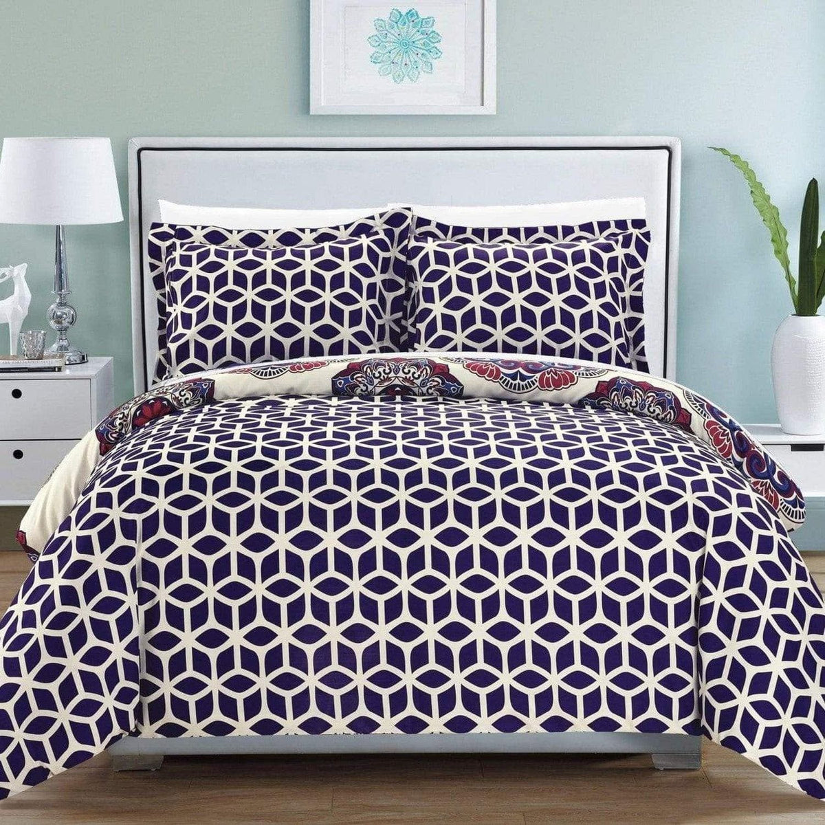 Chic Home Ibiza 7 Piece Boho Duvet Cover Set 