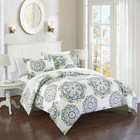Chic Home Ibiza 7 Piece Boho Duvet Cover Set Grey