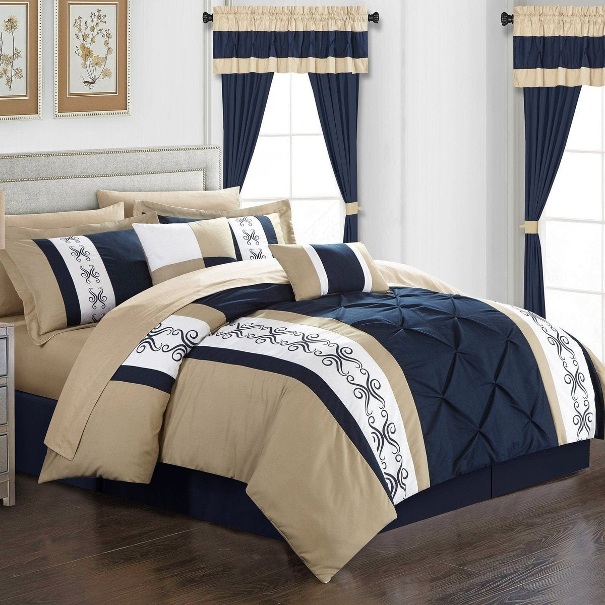 Chic Home Icaria 20 Piece Color Comforter Set 