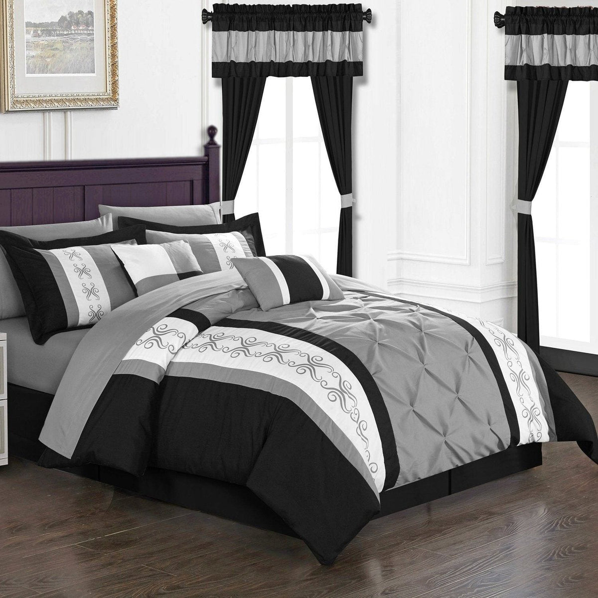 Chic Home Icaria 20 Piece Color Comforter Set 