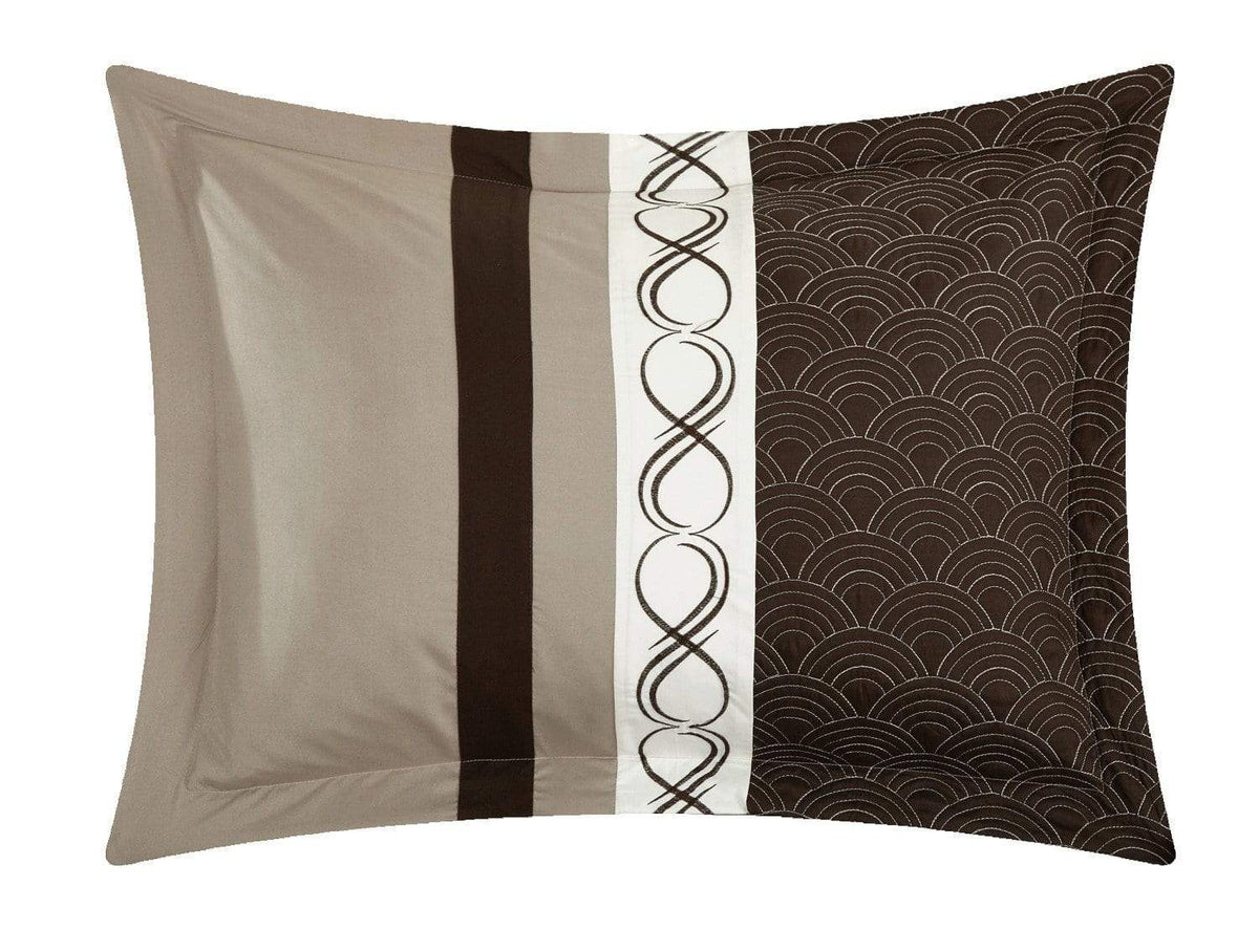 Chic Home Idit 24 Piece Color Block Comforter Set 