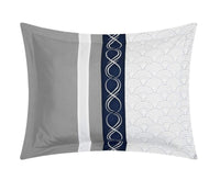 Chic Home Idit 24 Piece Color Block Comforter Set 