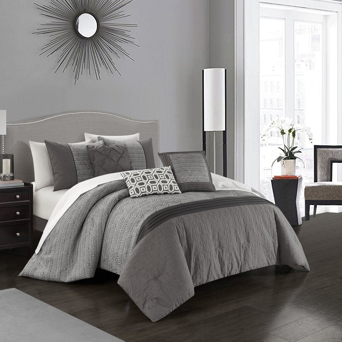 Chic Home Imani 10 Piece Jacquard Comforter Set 