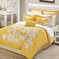 Chic Home Iris 7 Piece Floral Comforter Set 