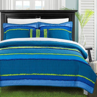 Chic Home Italica 4 Piece Pleated Quilt Set 