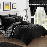 Chic Home Jacksonville 20 Piece Reversible Comforter Set Black