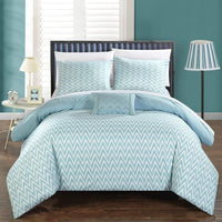 Chic Home Jacky 4 Piece Reversible Comforter Set 