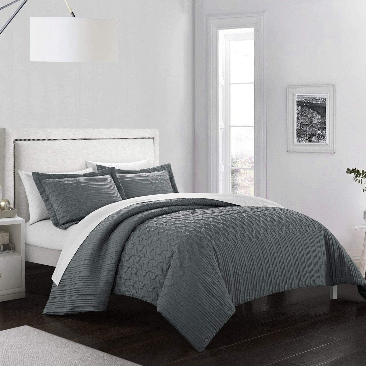Chic Home Jazmine 3 Piece Embossed Comforter Set 
