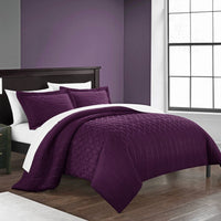 Chic Home Jazmine 3 Piece Embossed Comforter Set 
