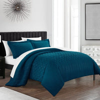 Chic Home Jazmine 3 Piece Embossed Comforter Set 
