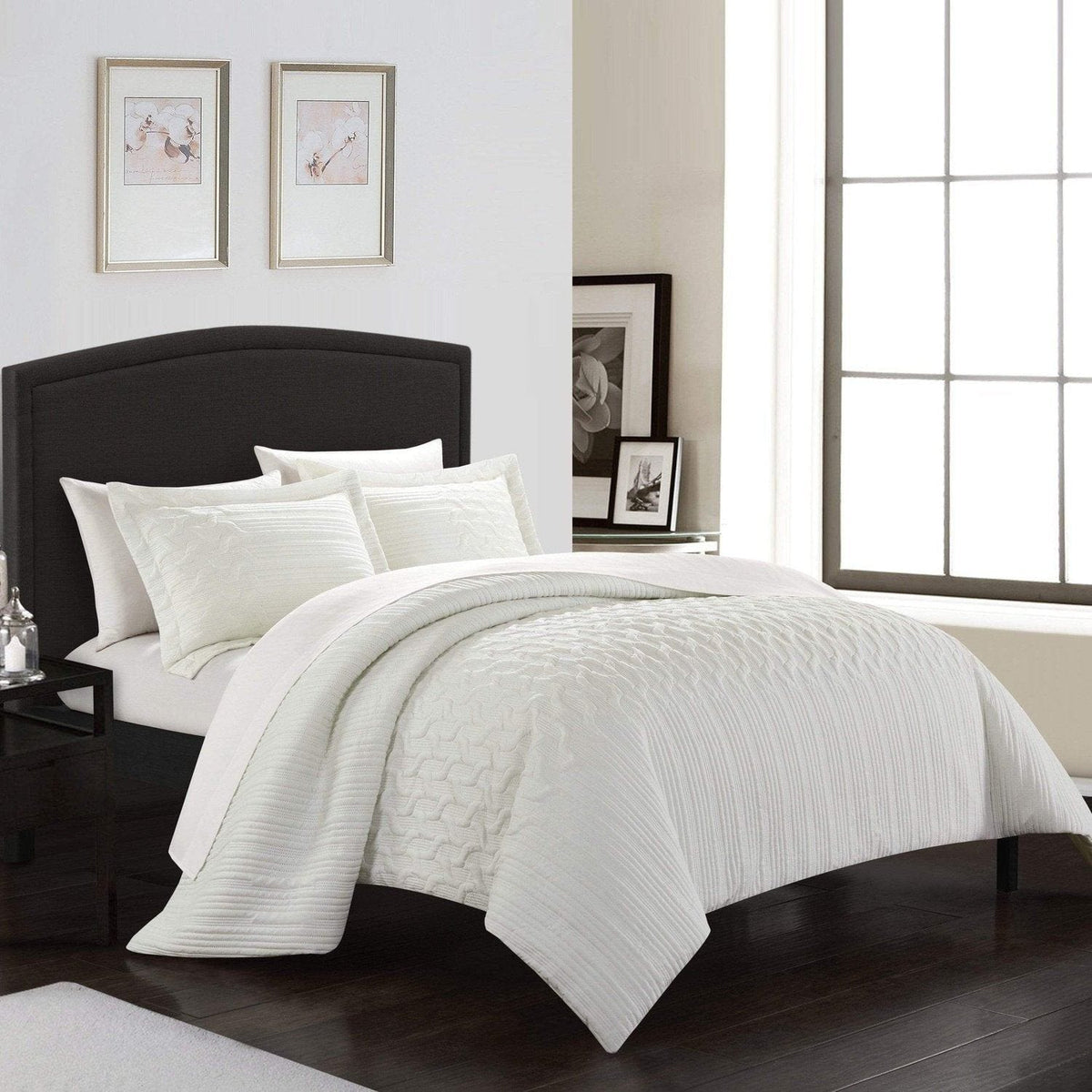Chic Home Jazmine 3 Piece Embossed Comforter Set 