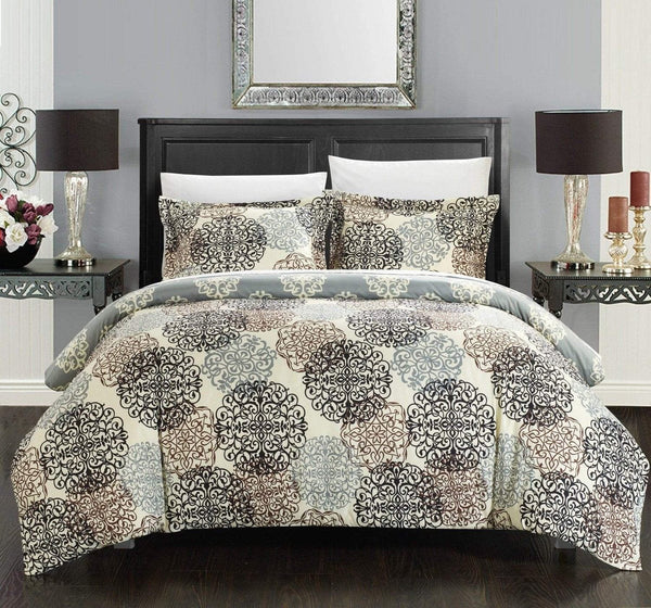 Chic Home Jerome 7 Piece Boho Duvet Cover Set Beige