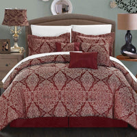 Chic Home Jessica 11 Piece Jacquard Comforter Set 