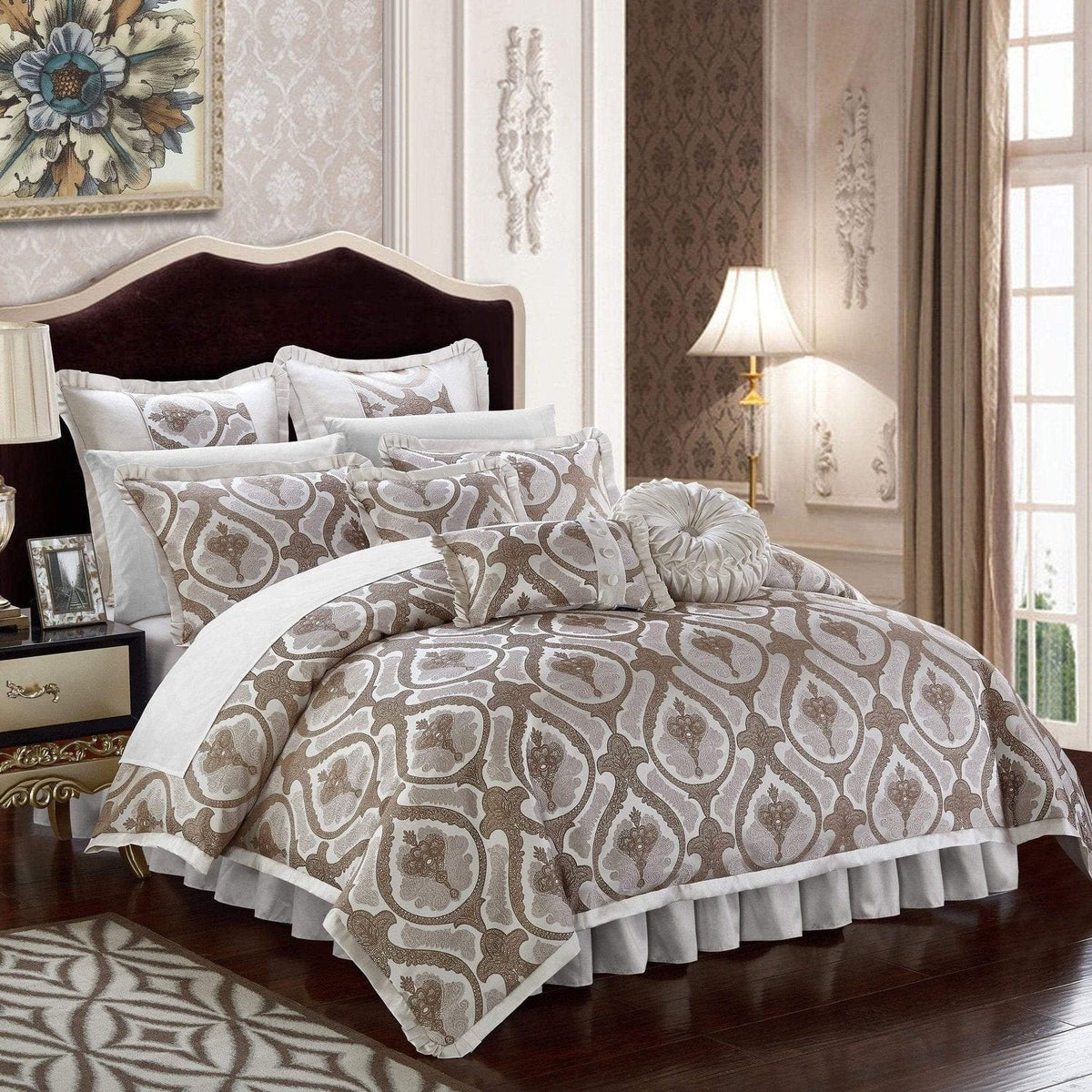 Chic Home Jodamo 9 Piece Jacquard Comforter Set 