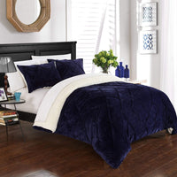 Chic Home Josepha 3 Piece Sherpa Comforter Set 