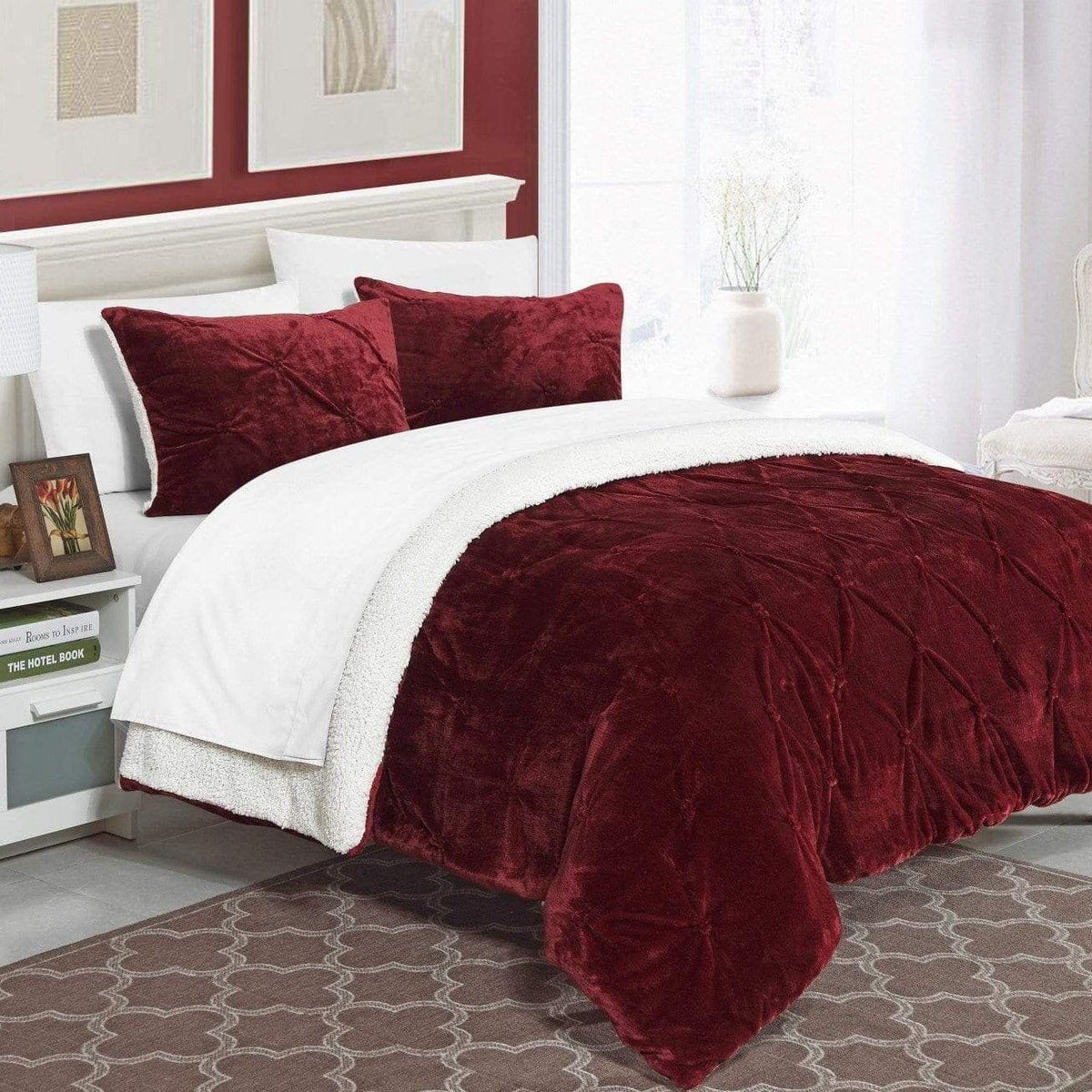 Chic Home Josepha 7 Piece Sherpa Comforter Set 