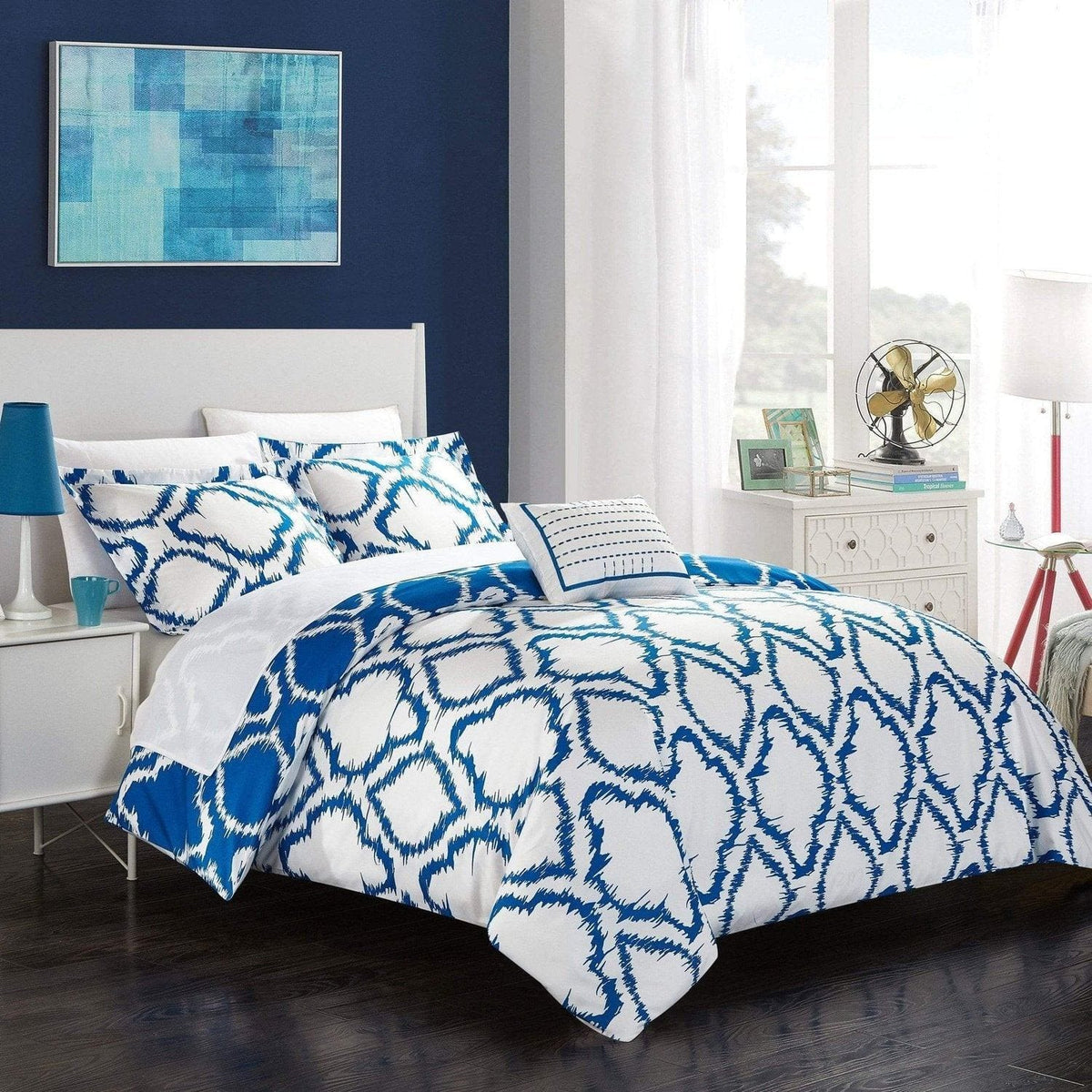 Chic Home Juniper 8 Piece Reversible Duvet Cover Set 