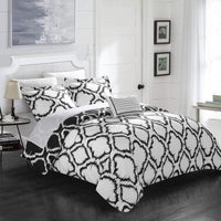 Chic Home Juniper 8 Piece Reversible Duvet Cover Set 