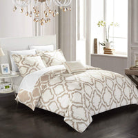 Chic Home Juniper 8 Piece Reversible Duvet Cover Set 