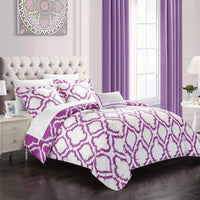 Chic Home Juniper 8 Piece Reversible Duvet Cover Set 