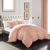 Chic Home Kaiah 7 Piece Striped Comforter Set 