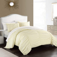 Chic Home Kaiah 7 Piece Striped Comforter Set 