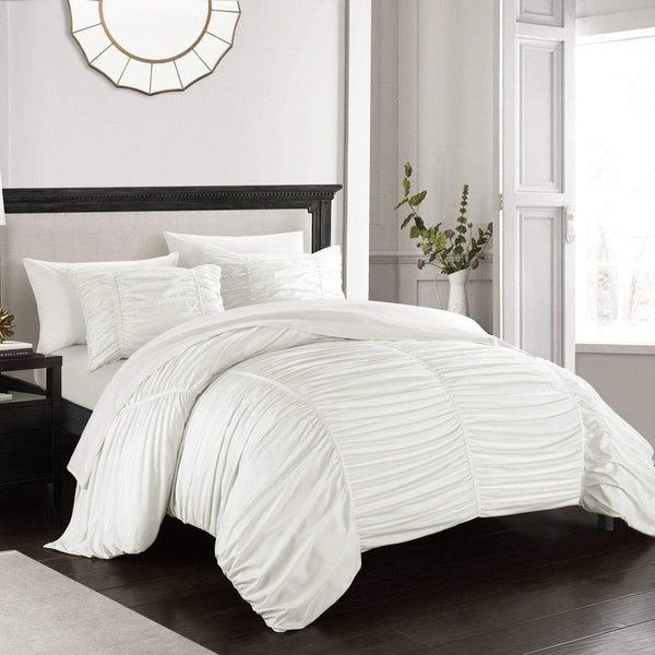 Chic Home Kaiah 7 Piece Striped Comforter Set 