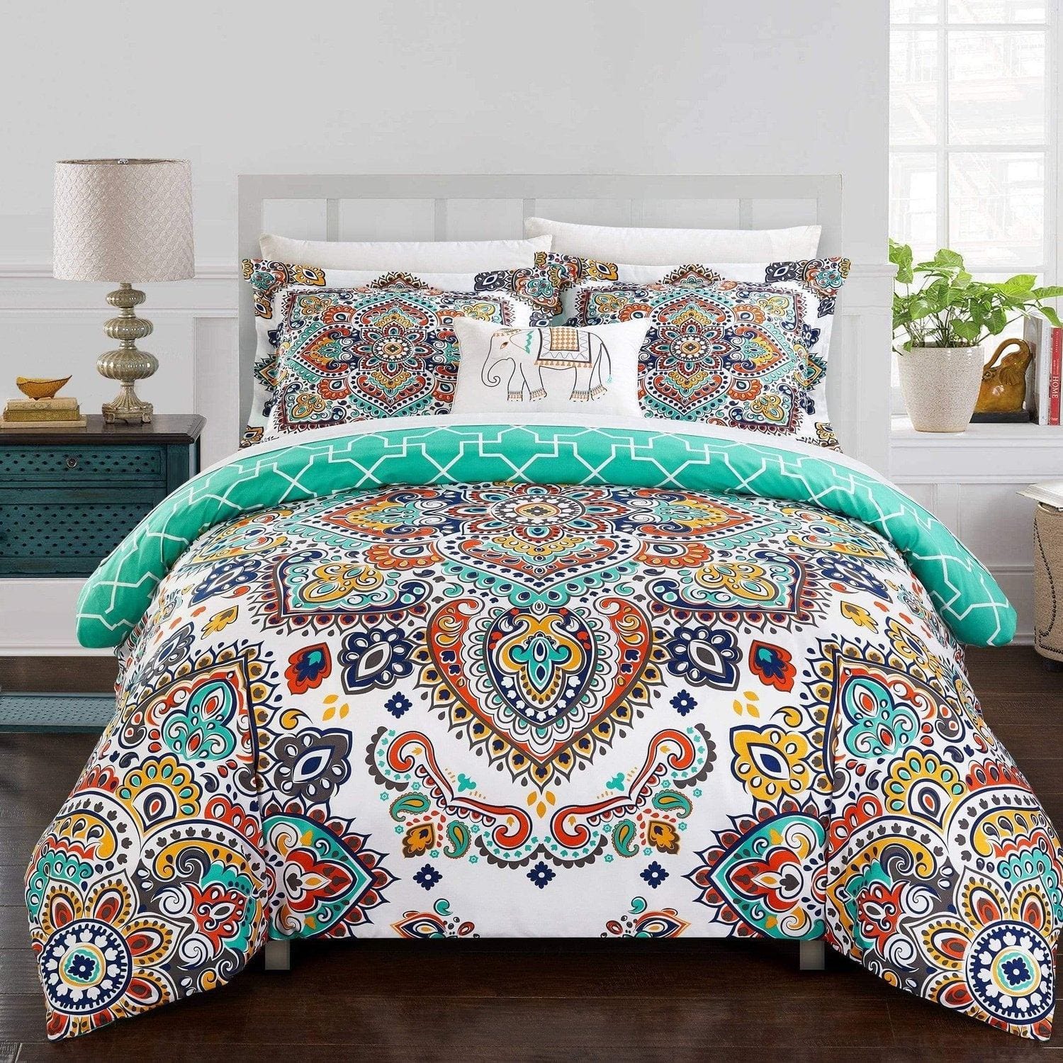 chic home Karen 8 Piece Boho Duvet Cover Set