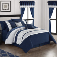 Chic Home Katrin 20 Piece Embroidered Comforter Set 