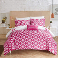 Chic Home Kendall 4 Piece Reversible Duvet Cover Set 