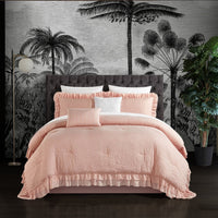 Chic Home Kensley 5 Piece Crinkle Comforter Set 