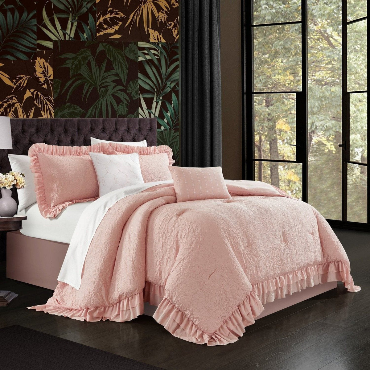 Chic Home Kensley 5 Piece Crinkle Comforter Set 