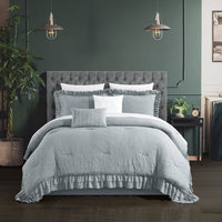 Chic Home Kensley 5 Piece Crinkle Comforter Set 