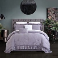 Chic Home Kensley 5 Piece Crinkle Comforter Set 