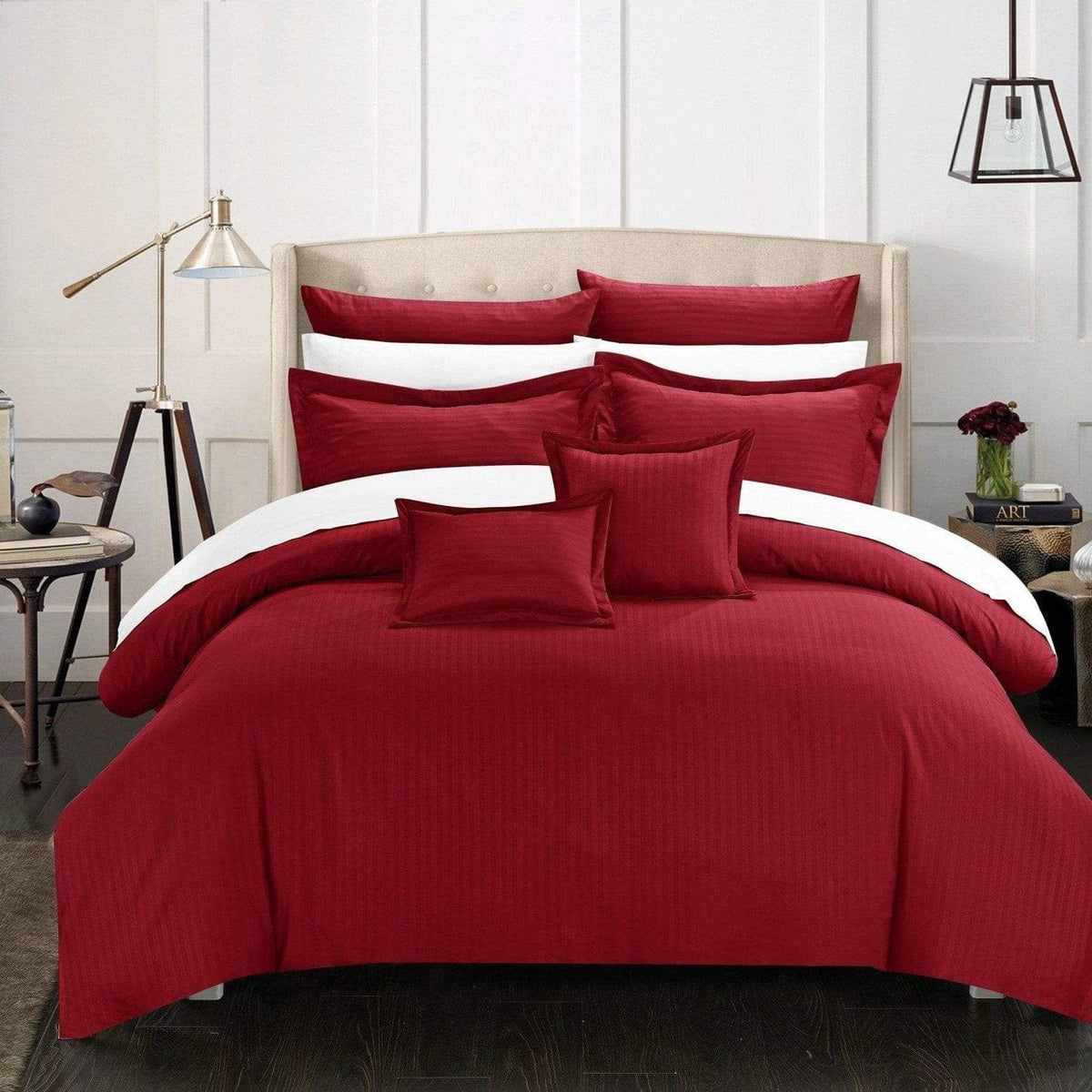 Chic Home Khaya 7 Piece Jacquard Comforter Set 