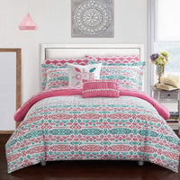 Chic Home Kiernan 9 Piece Striped Comforter Set Twin
