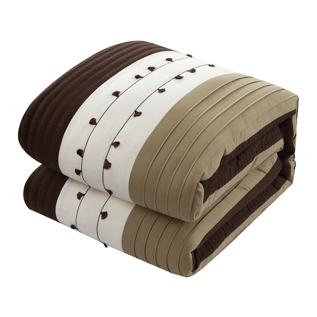 Chic Home Lainy 9 Piece Pleated Comforter Set 