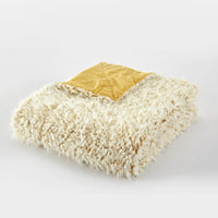 Chic Home Lambs Hill Faux Fur Throw Blanket And Pillow 