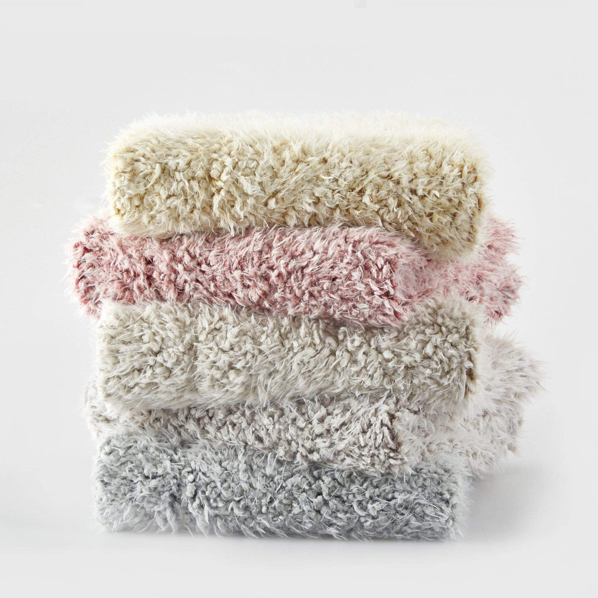 Chic Home Lambs Hill Faux Fur Throw Blanket And Pillow 
