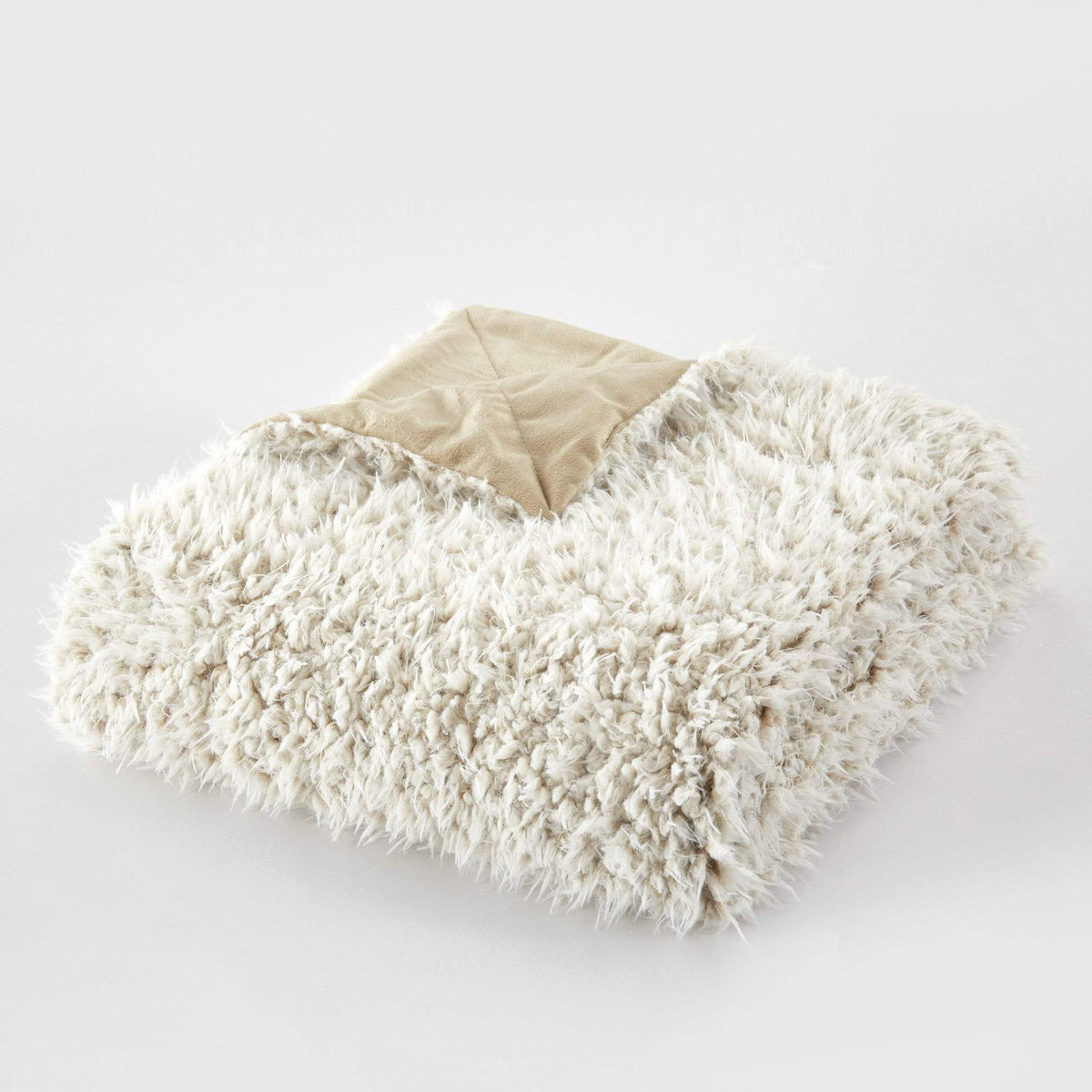Chic Home Lambs Hill Faux Fur Throw Blanket And Pillow 