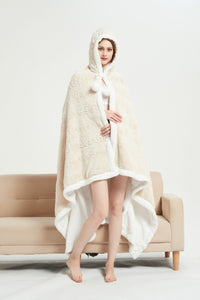 Chic Home Lansing Snuggle Hoodie Animal Pattern Wearable Blanket 