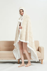 Chic Home Lansing Snuggle Hoodie Animal Pattern Wearable Blanket 