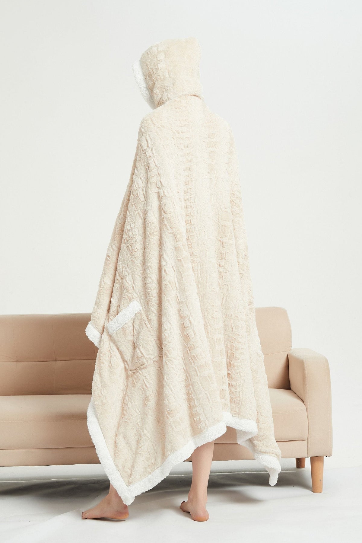 Chic Home Lansing Snuggle Hoodie Animal Pattern Wearable Blanket 