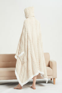 Chic Home Lansing Snuggle Hoodie Animal Pattern Wearable Blanket 