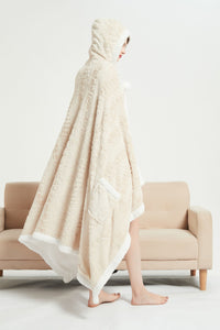 Chic Home Lansing Snuggle Hoodie Animal Pattern Wearable Blanket 