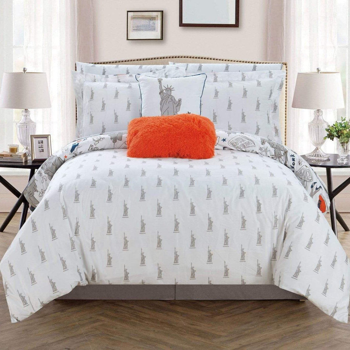 Chic Home Liberty 9 Piece Reversible Comforter Set 