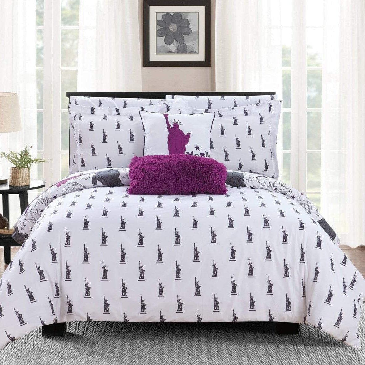 Chic Home Liberty 9 Piece Reversible Comforter Set 