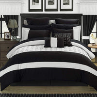 Chic Home Lorde 25 Piece Color Block Comforter Set 