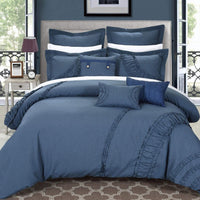 Chic Home Lunar 12 Piece Faux Linen Comforter Set 